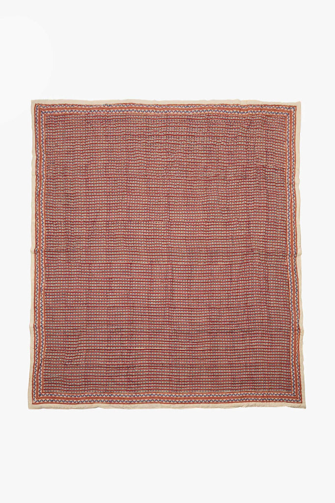 Lizzie Quilt Large Red by Jamini Design Paris at Couverture and The Garbstore