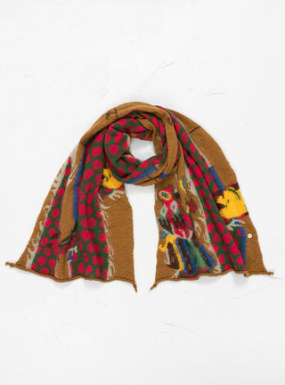 Fulling Wool Happy Scarf Dragon Dance & Rainbowy Scarf by Kapital at Couverture and The Garbstore