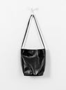 Single Strap Crossbody Glossed Black by Modern Weaving at Couverture and The Garbstore on hook 