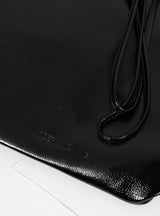 Single Strap Crossbody Glossed Black by Modern Weaving at Couverture and The Garbstore close up 