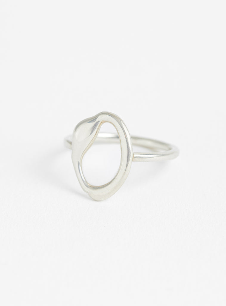 Organic Oval Sterling Silver by Modern Weaving at Couverture and The Garbstore