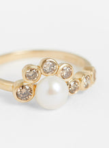 Martha No.2 Ring Pearl by Pascale Monvoisin at Couverture and The Garbstore close up 