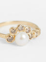 Martha No.2 Ring Pearl by Pascale Monvoisin at Couverture and The Garbstore close up 