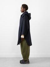 Pemel Dutch Hooded Coat Navy by BEAMS BOY at Couverture and The Garbstore side profile