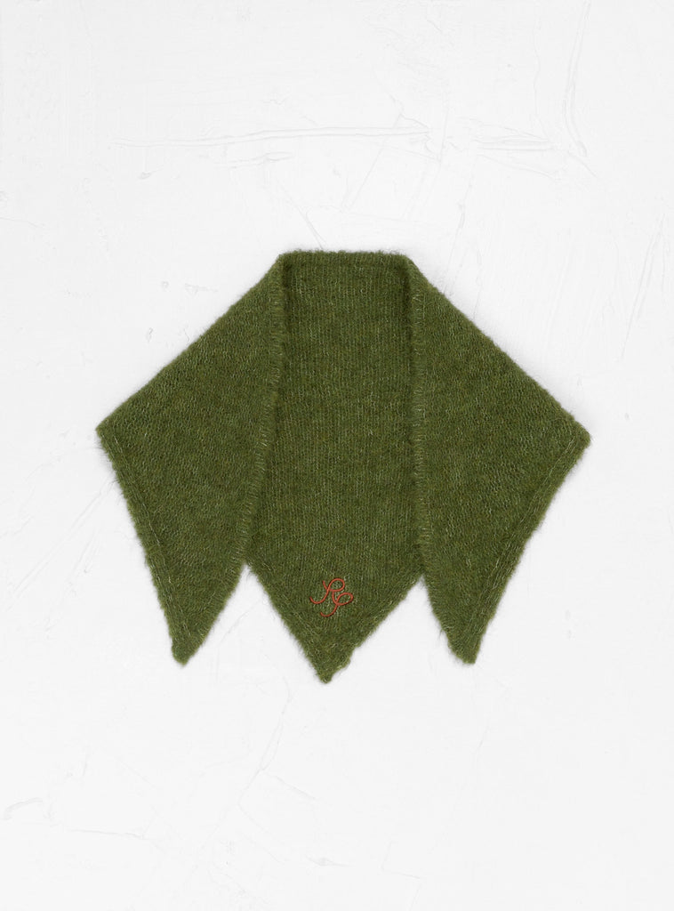 Triangle Scarf Alpaca Green by Rejina Pyo at Couverture and The Garbstore