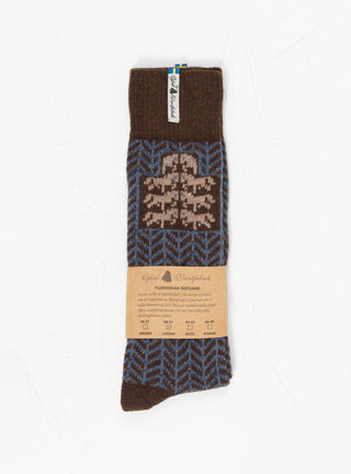 Gotland Brun Socks by Oejbro at Couverture and The Garbstore 