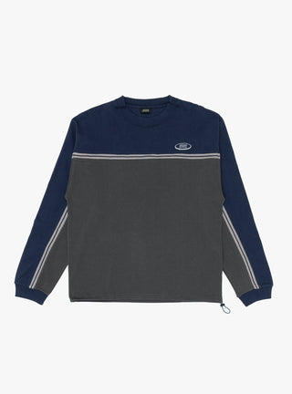 Oval Logo Line Top Navy & Charcoal by Sedan All Purpose at Couverture and The Garbstore