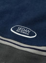 Oval Logo Line Top Navy & Charcoal by Sedan All Purpose at Couverture and The Garbstore close up