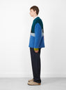 Boxy Knit Sweater Blue by Brain Dead at Couverture and The Garbstore side profile