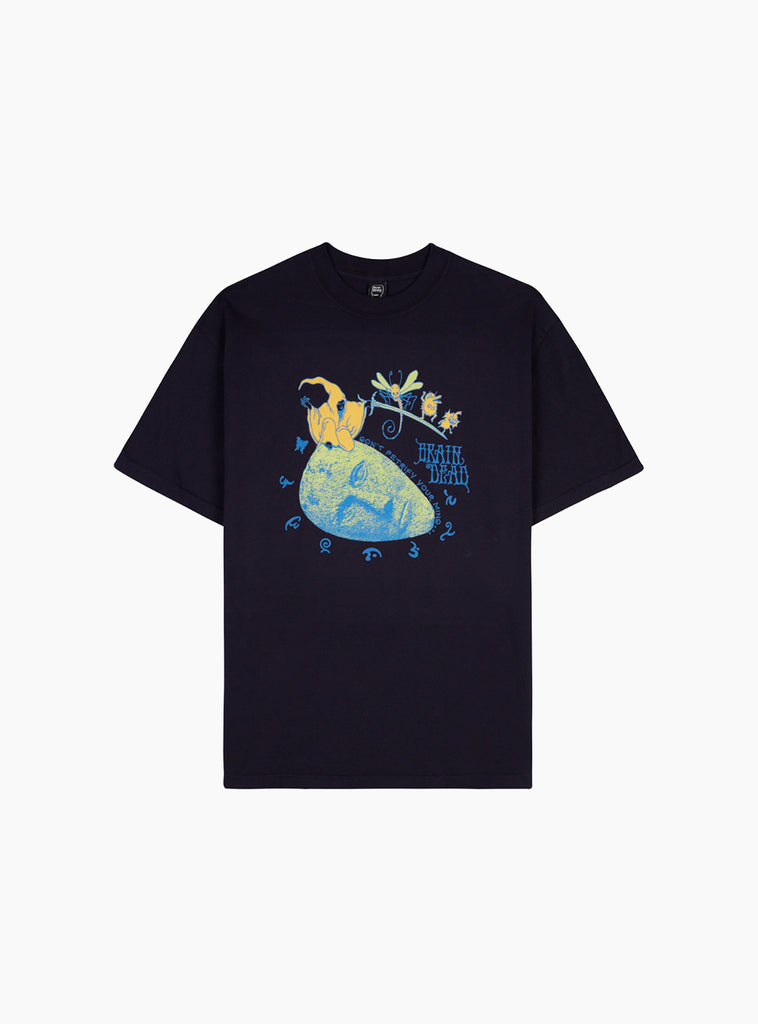 Petrified Mind T-shirt Navy by Brain Dead at Couverture and The Garbstore