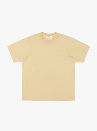 Wordmark Pigment Dyed T-Shirt Taupe by Museum of Peace and Quiet at Couverture and The Garbstore