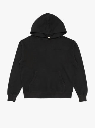 Wordmark Pigment Dyed Hoodie Black by Museum of Peace and Quiet at Couverture and The Garbstore