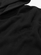 Wordmark Pigment Dyed Hoodie Black by Museum of Peace and Quiet at Couverture and The Garbstore 