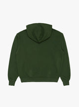 Wordmark Pigment Dyed Hoodie Forest by Museum of Peace and Quiet at Couverture and The Garbstore rear 