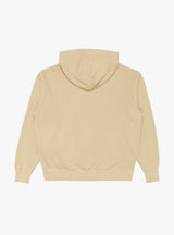 Wordmark Pigment Dyed Hoodie Taupe by Museum of Peace and Quiet at Couverture and The Garbstore rear 