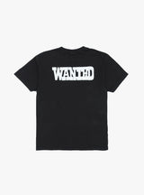 Wanted Short Sleeve T-Shirt Washed Black by One of These Days at Couverture and The Garbstore rear 