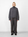 Silene Turtleneck Jumper Graphite Melange by Skall Studio at Couverture and The Garbstore