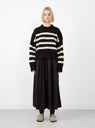 Campa Jumper Black Sand Stripe by Skall Studio at Couverture and the Garbstore 