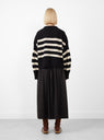 Campa Jumper Black Sand Stripe by Skall Studio at Couverture and the Garbstore rear