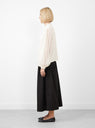 Heavenly Shirt Off White by Skall Studio at Couverture and The Garbstore side profile 