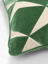 Selma Cushion Basil by Christina Lundsteen at Couverture and The Garbstore close up 