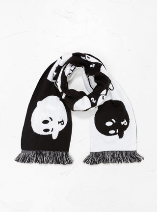 Emotions Scarf Black and White by Pawa Speed Sports at Couverture and The Garbstore