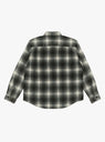 Rocco Plaid Shirt Grey by Stussy at Couverture and The Garbstore rear 