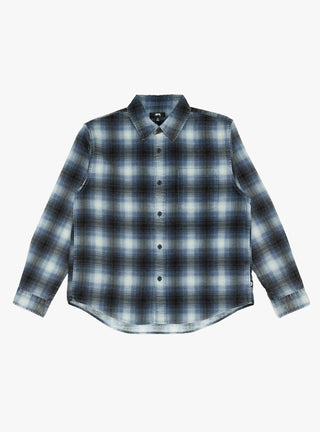 Rocco Plaid Shirt Blue by Stussy at Couverture and The Garbstore