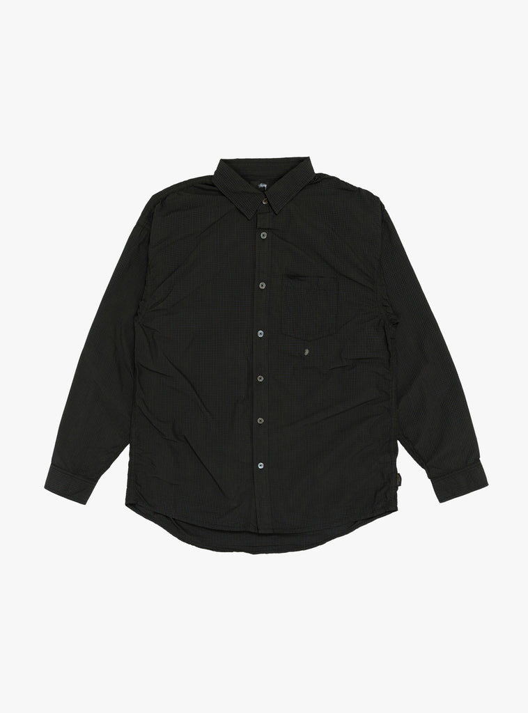 Classic Long Sleeve Shirt Sprayed Blue by Stussy at Couverture and The Garbstore