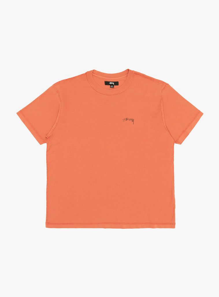 Lazy Short Sleeve T-shirt Burnt Orange by Stussy at Couverture and The Garbstore