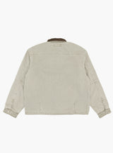 Workgear Jacket Grey by Stussy at Couverture and The Garbstore rear 