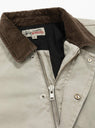 Workgear Jacket Grey by Stussy at Couverture and The Garbstore close up 