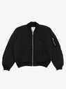 Quilted Bomber Waxed Black by Stussy at Couverture and The Garbstore