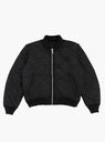 Quilted Bomber Waxed Black by Stussy at Couverture and The Garbstore lining 