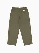 Workgear Trouser Twill Surplus Green by Stussy at Couverture and The Garbstore rear of pants 