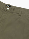 Workgear Trouser Twill Surplus Green by Stussy at Couverture and The Garbstore button 