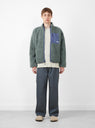 Workgear Trouser Twill Washed Navy by Stussy at Couverture and The Garbstore on model 