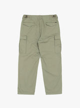 Military Cargo Pant Ripstop Olive by Stussy at Couverture and The Garbstore rear 