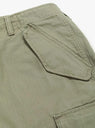 Military Cargo Pant Ripstop Olive by Stussy at Couverture and The Garbstore pocket