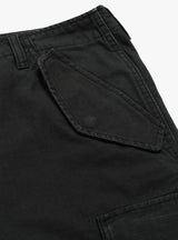 Military Cargo Pant Ripstop Black by Stussy at Couverture and The Garbstore pocket 