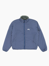 Sherpa Reversible Jacket Bluestone by Stussy at Couverture and The Garbstore lining