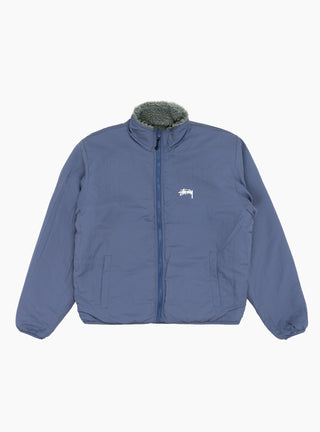 Sherpa Reversible Jacket Bluestone by Stussy at Couverture and The Garbstore lining