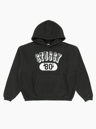 Stussy 80 Relaxed Hoodie Washed Black at Couverture and The Garbstore