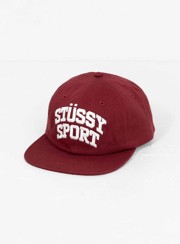 MD Stussy Sport Cap Maroon at Couverture and The Garbstore