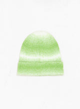 Cuff Basic Striped Beanie Lime by Stussy at Couverture and The Garbstore rear 