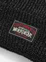 Cuff Beanie Reflective Black by Stussy at Couverture and The Garbstore close up 