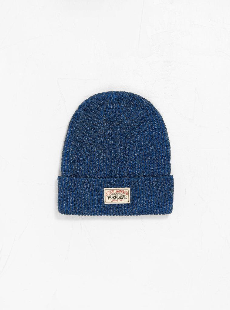 Cuff Beanie Reflective Royal by Stussy at Couverture and The Garbstore