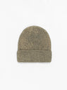 Cuff Beanie Reflective Khaki by Stussy at Couverture and The Garbstore rear 