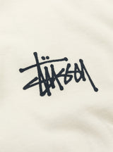 Bulit in USA Pigment Dyed T-Shirt Natural by Stussy at Couverture and The Garbstore close up 