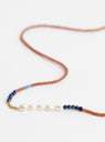 Tiny Fresh Water Seed Beads Necklace Multi by Blythe Bruckner at Couverture and The Garbstore close up 